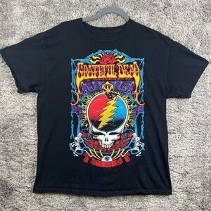 Grateful Dead Steal Your Face Shirt Liquid Blue Large